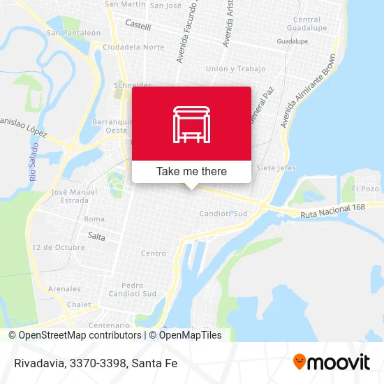 Rivadavia, 3370-3398 map