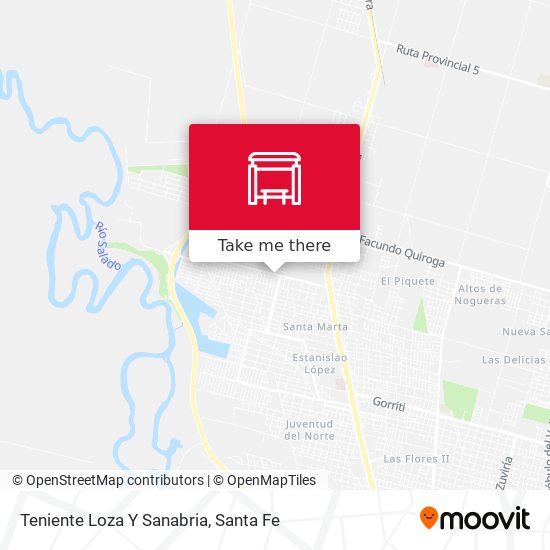 Teniente Loza Y Sanabria map