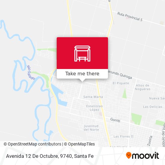 Avenida 12 De Octubre, 9740 map