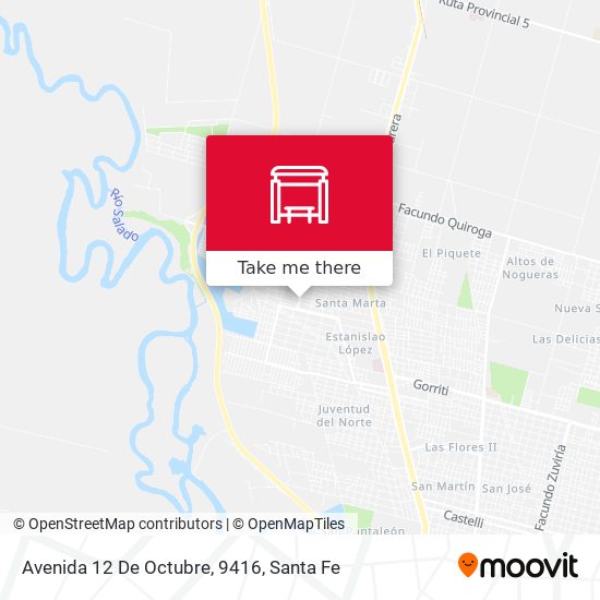 Avenida 12 De Octubre, 9416 map