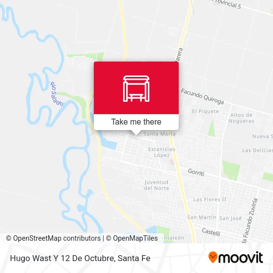 Mapa de Hugo Wast Y 12 De Octubre