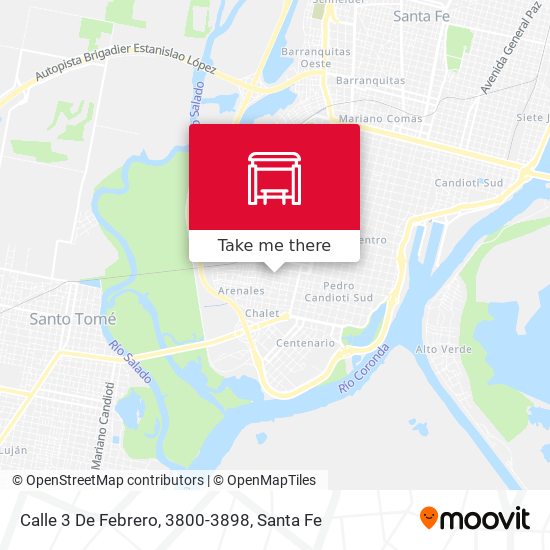 Calle 3 De Febrero, 3800-3898 map