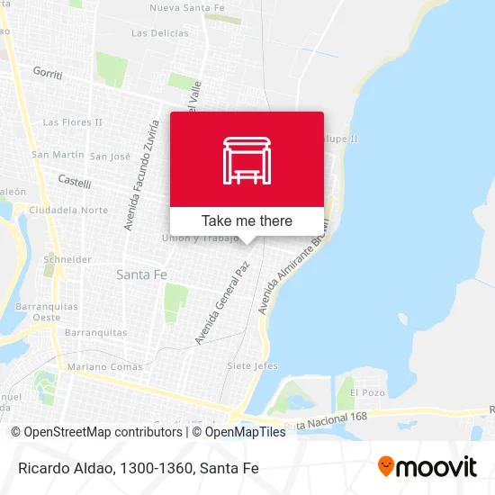 Ricardo Aldao, 1300-1360 map