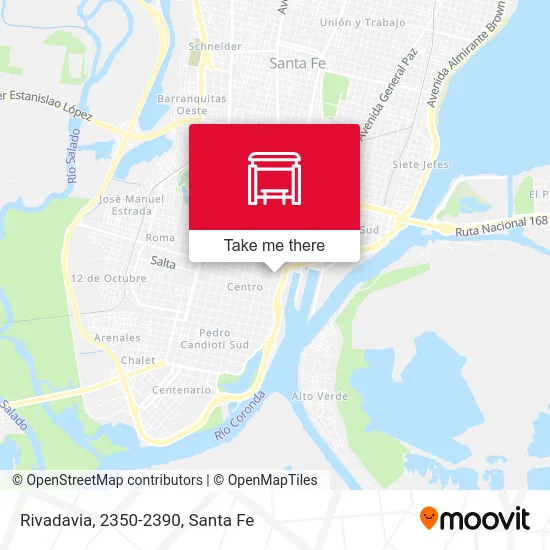 Rivadavia, 2350-2390 map