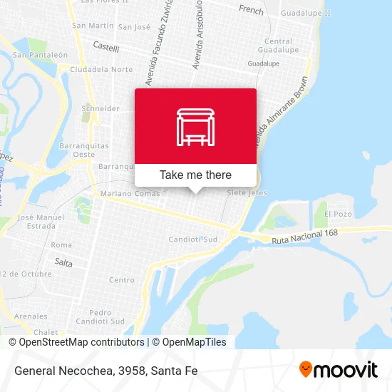 General Necochea, 3958 map