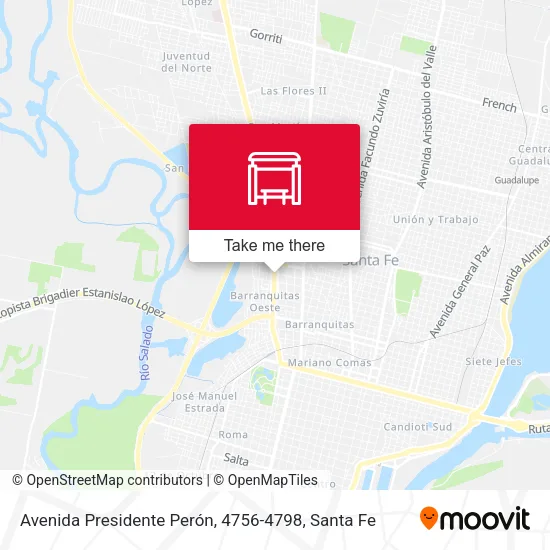 Mapa de Avenida Presidente Perón, 4756-4798