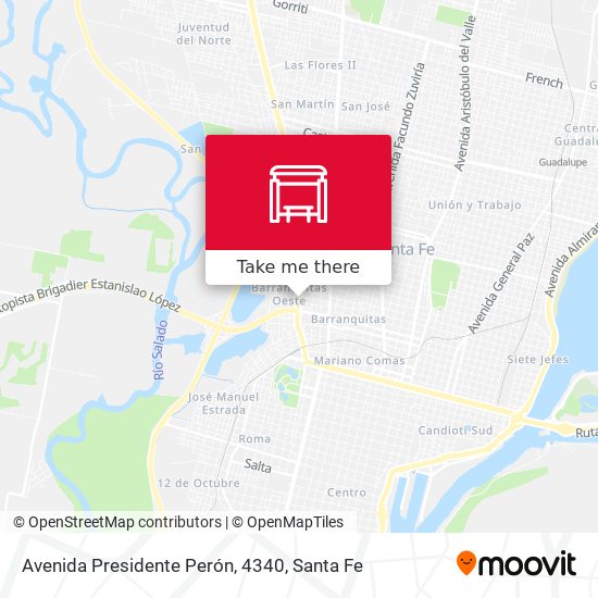 Mapa de Avenida Presidente Perón, 4340