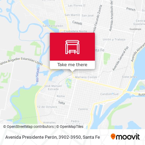 Avenida Presidente Perón, 3902-3950 map