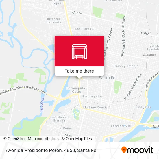 Mapa de Avenida Presidente Perón, 4850