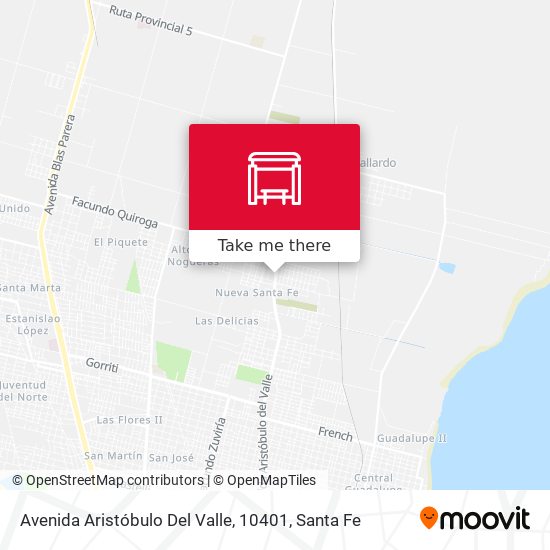 Mapa de Avenida Aristóbulo Del Valle, 10401