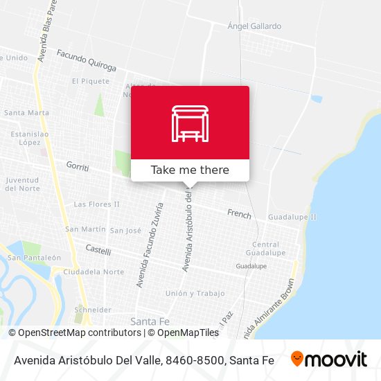 Mapa de Avenida Aristóbulo Del Valle, 8460-8500