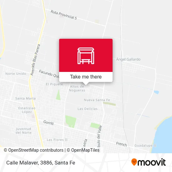 Calle Malaver, 3886 map