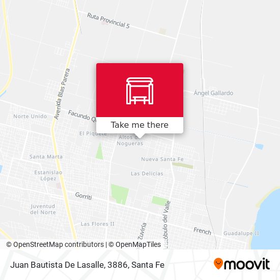 Juan Bautista De Lasalle, 3886 map