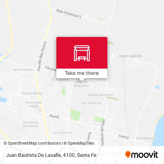 Juan Bautista De Lasalle, 4100 map