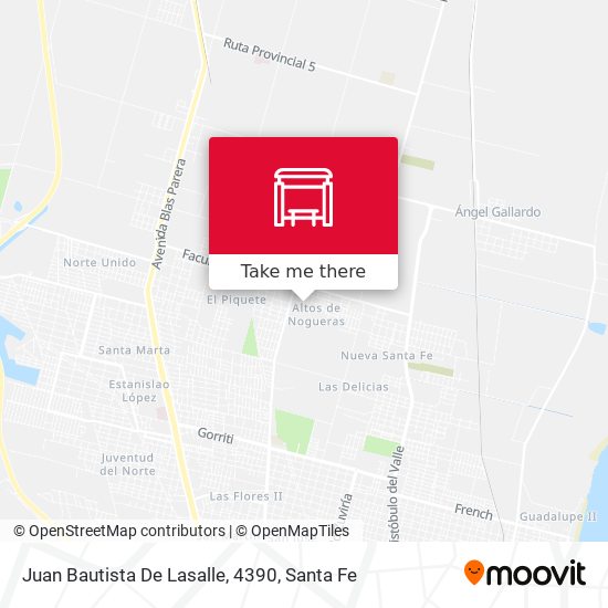 Juan Bautista De Lasalle, 4390 map