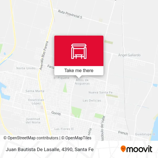 Juan Bautista De Lasalle, 4390 map