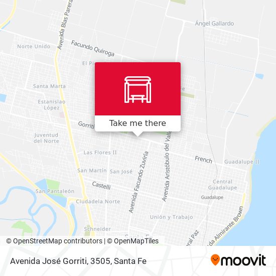 Avenida José Gorriti, 3505 map