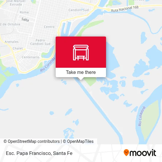 Esc. Papa Francisco map