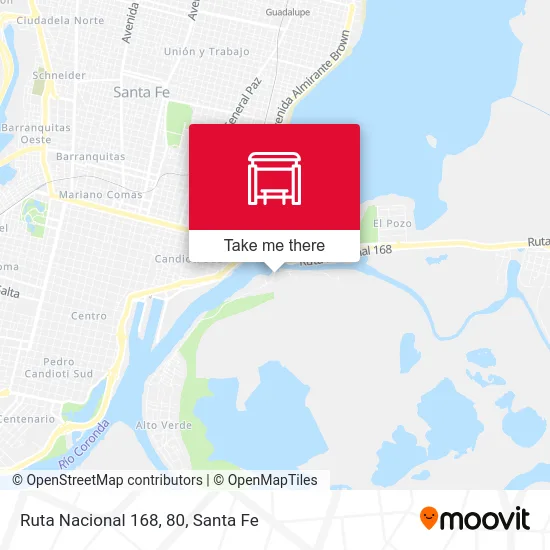 Ruta Nacional 168, 80 map
