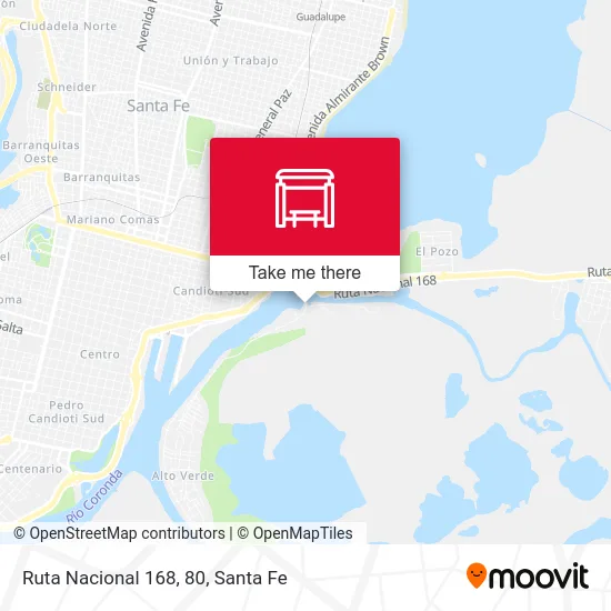 Ruta Nacional 168, 80 map