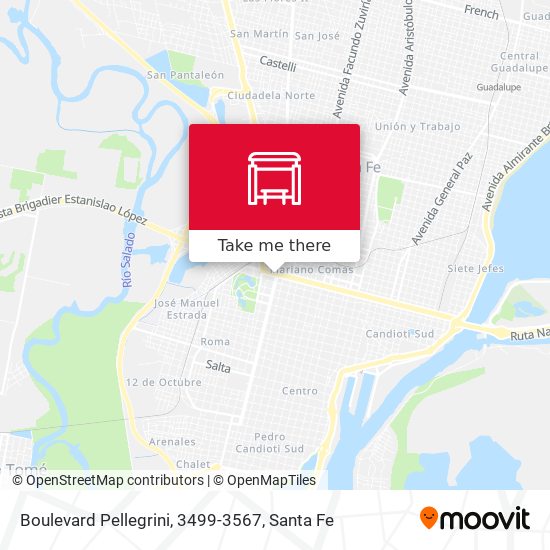 Mapa de Boulevard Pellegrini, 3499-3567