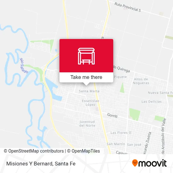 Misiones Y Bernard map