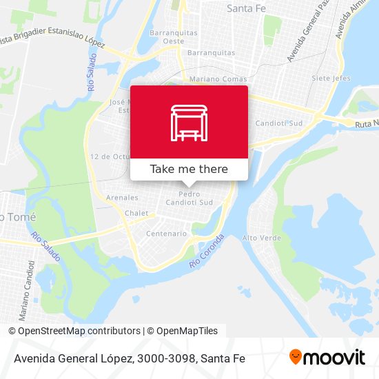 Avenida General López, 3000-3098 map