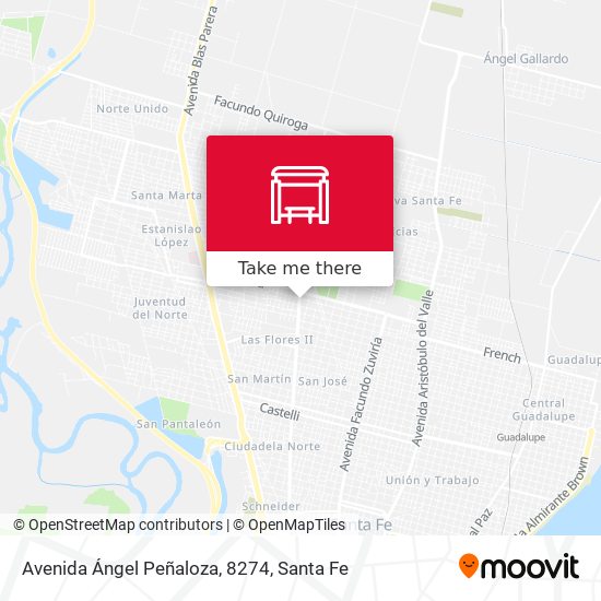 Mapa de Avenida Ángel Peñaloza, 8274