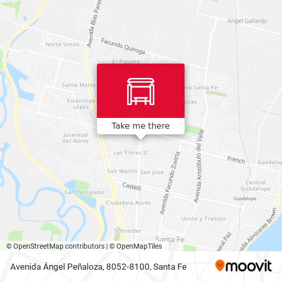 Avenida Ángel Peñaloza, 8052-8100 map