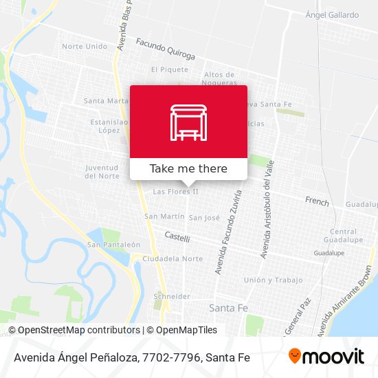 Avenida Ángel Peñaloza, 7702-7796 map