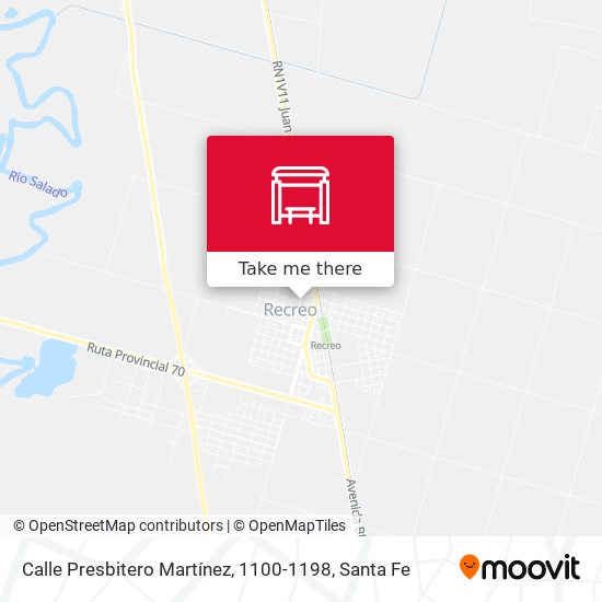 Mapa de Calle Presbitero Martínez, 1100-1198