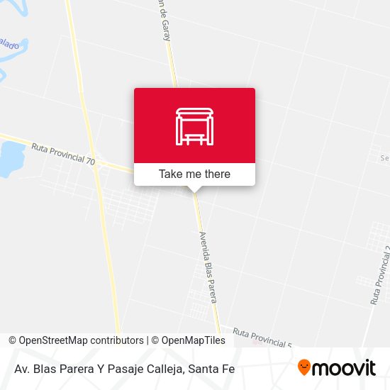 Av. Blas Parera Y Pasaje Calleja map