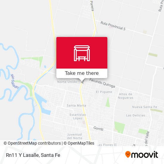 Mapa de Rn11 Y Lasalle
