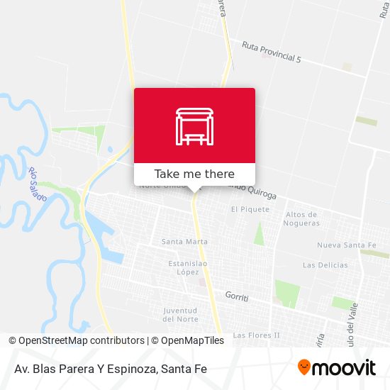 Av. Blas Parera Y Espinoza map