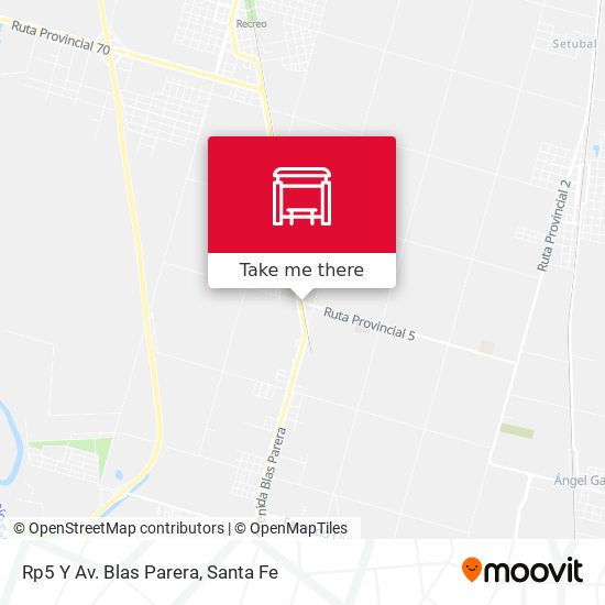 Mapa de Rp5 Y Av. Blas Parera