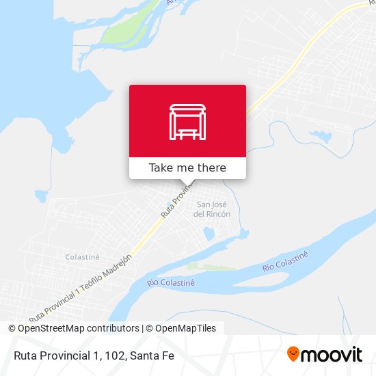 Ruta Provincial 1, 102 map