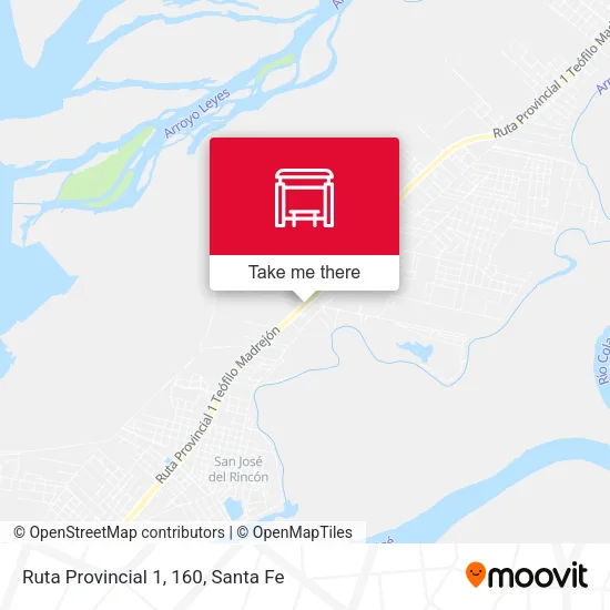 Ruta Provincial 1, 160 map