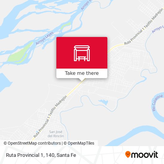 Mapa de Ruta Provincial 1, 140