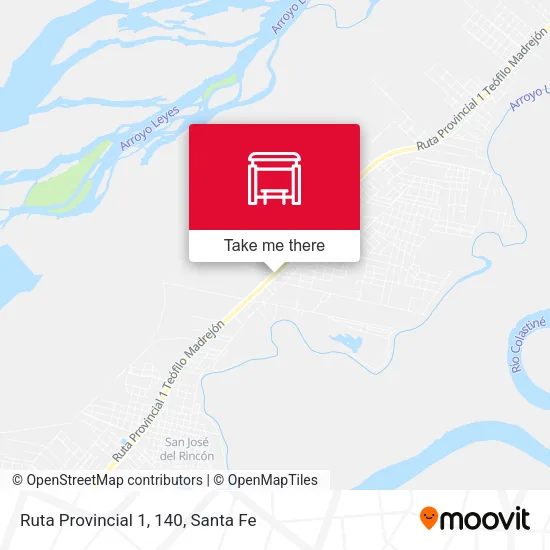 Ruta Provincial 1, 140 map