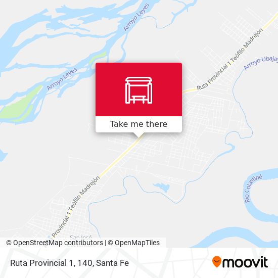 Ruta Provincial 1, 140 map