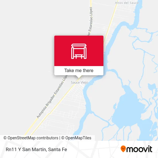 Rn11 Y San Martín map
