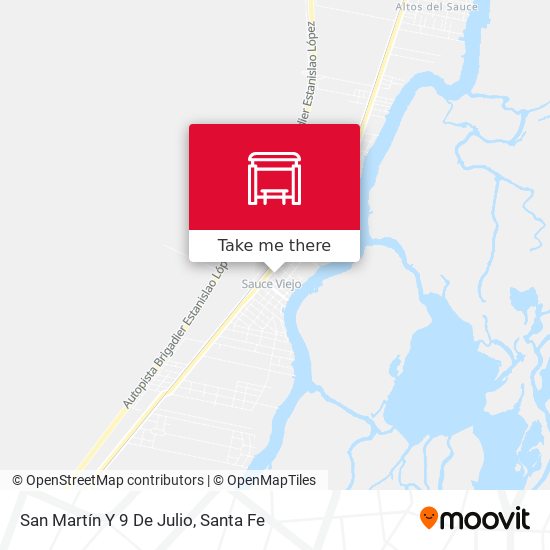 San Martín Y 9 De Julio map
