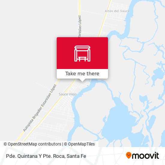 Pde. Quintana Y Pte. Roca map