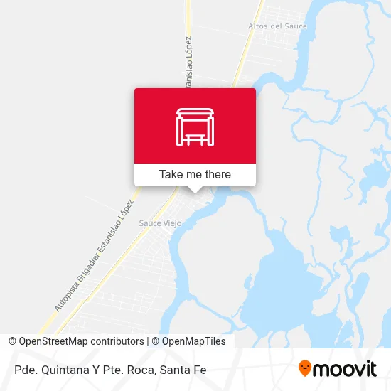 Pde. Quintana Y Pte. Roca map