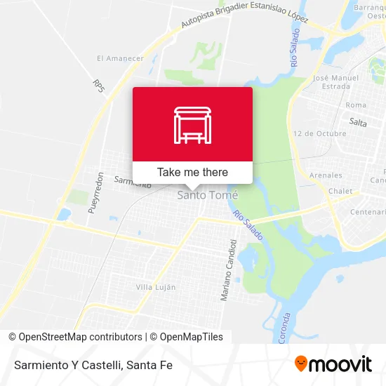 Mapa de Sarmiento Y Castelli