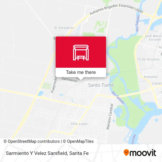 Sarmiento Y Velez Sarsfield map