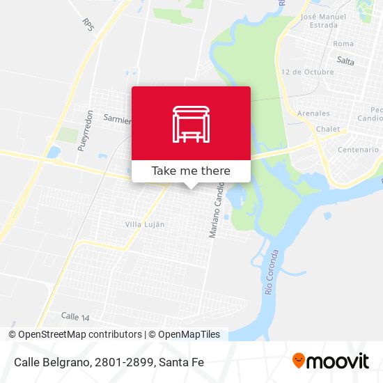 Mapa de Calle Belgrano, 2801-2899