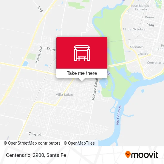 Centenario, 2900 map