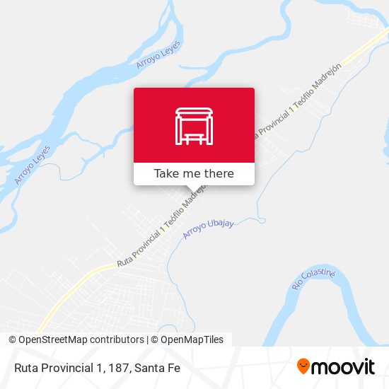 Ruta Provincial 1, 187 map
