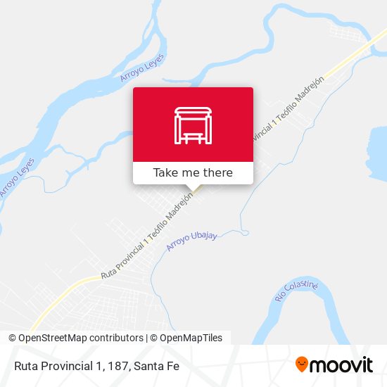 Ruta Provincial 1, 187 map